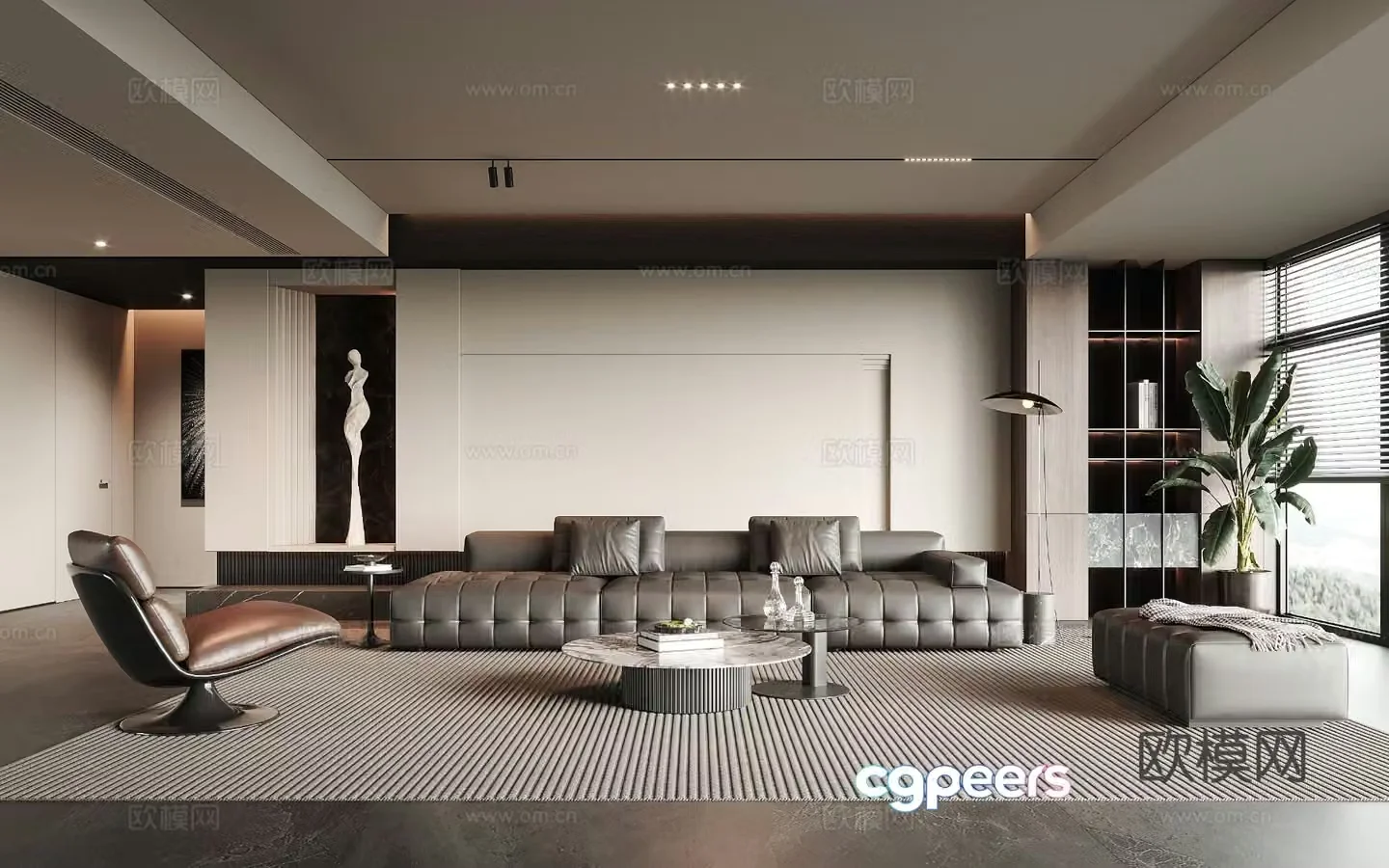 Italian living room 3d model