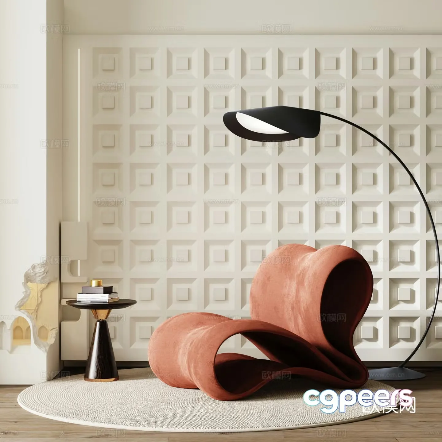 Modern leisure chair 3d model