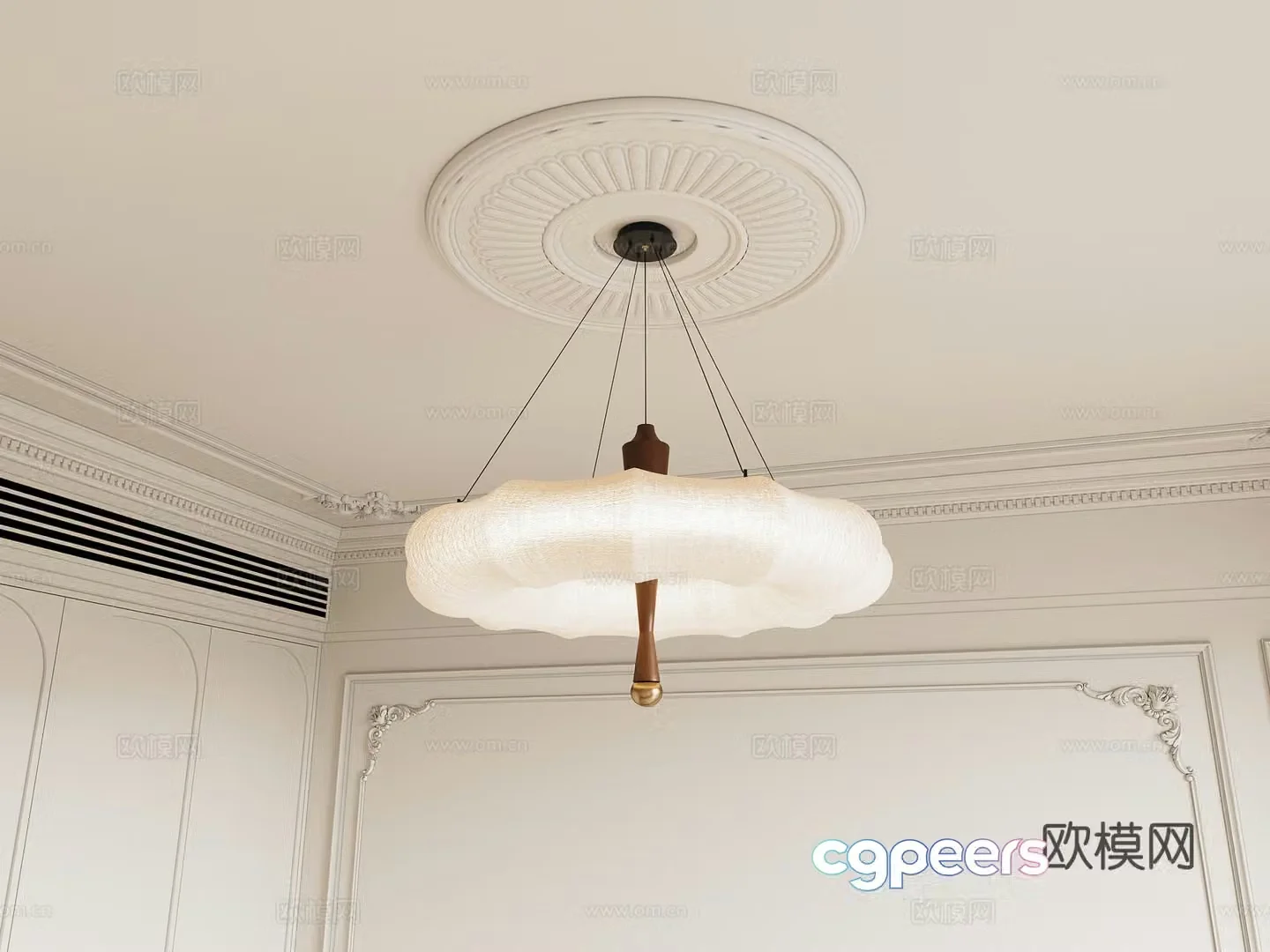 3D model of medieval style chandelier