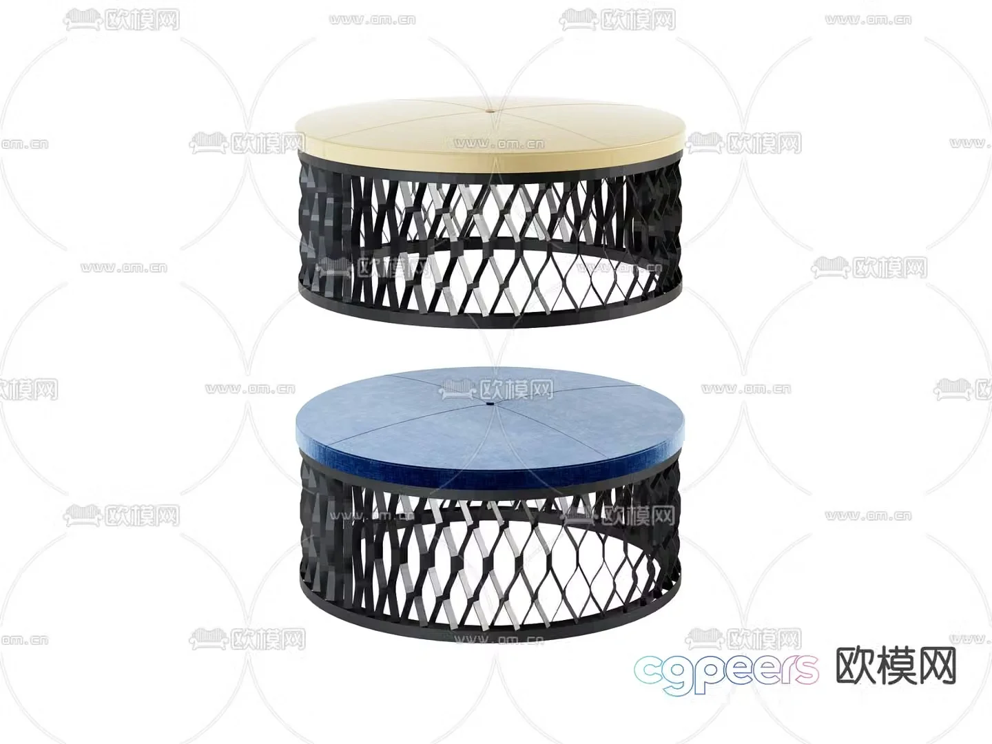 Round coffee table 3d model