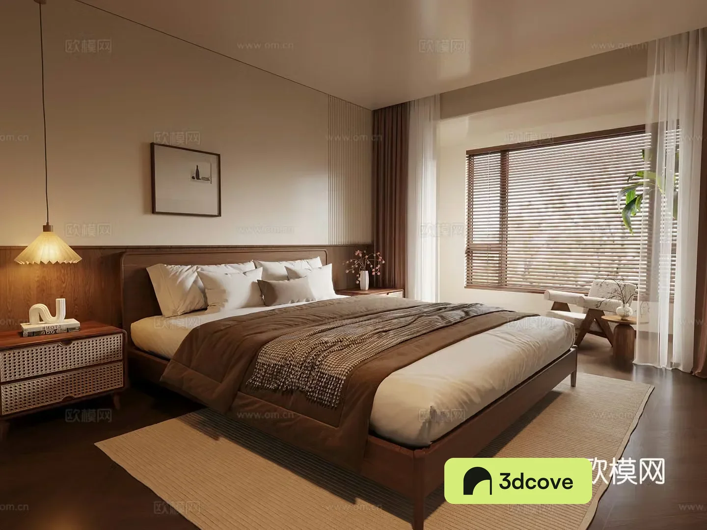 French medieval style bedroom double bed