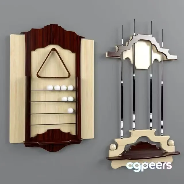 3ds Max Free – Billiards Accessories set