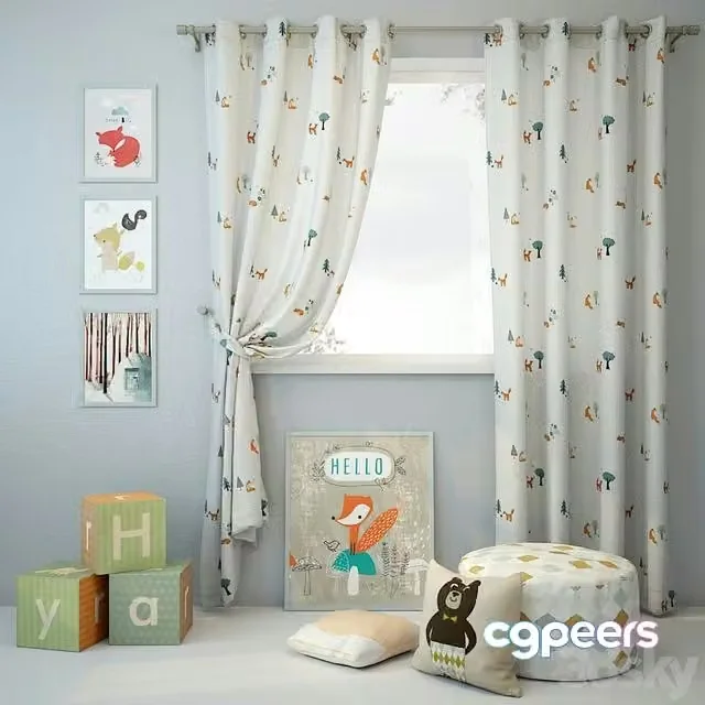 3ds Max Free – Curtain and decor 9