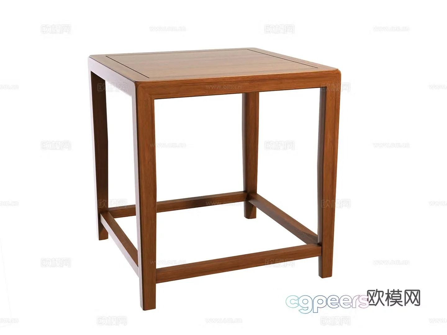 New Chinese style side angle 3D model