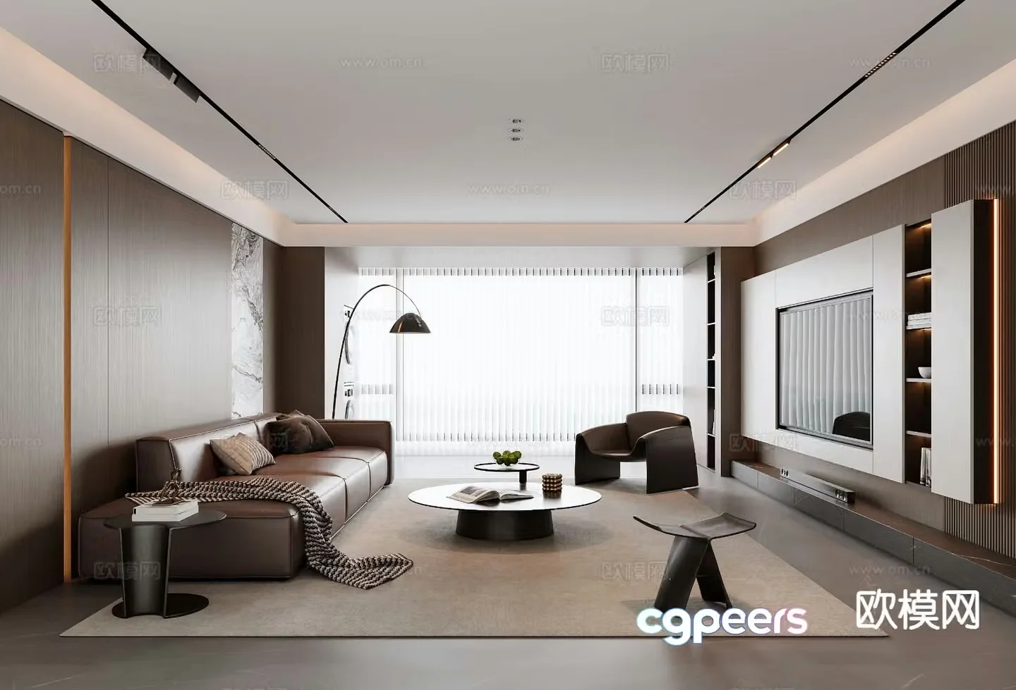 Italian living room 3d model