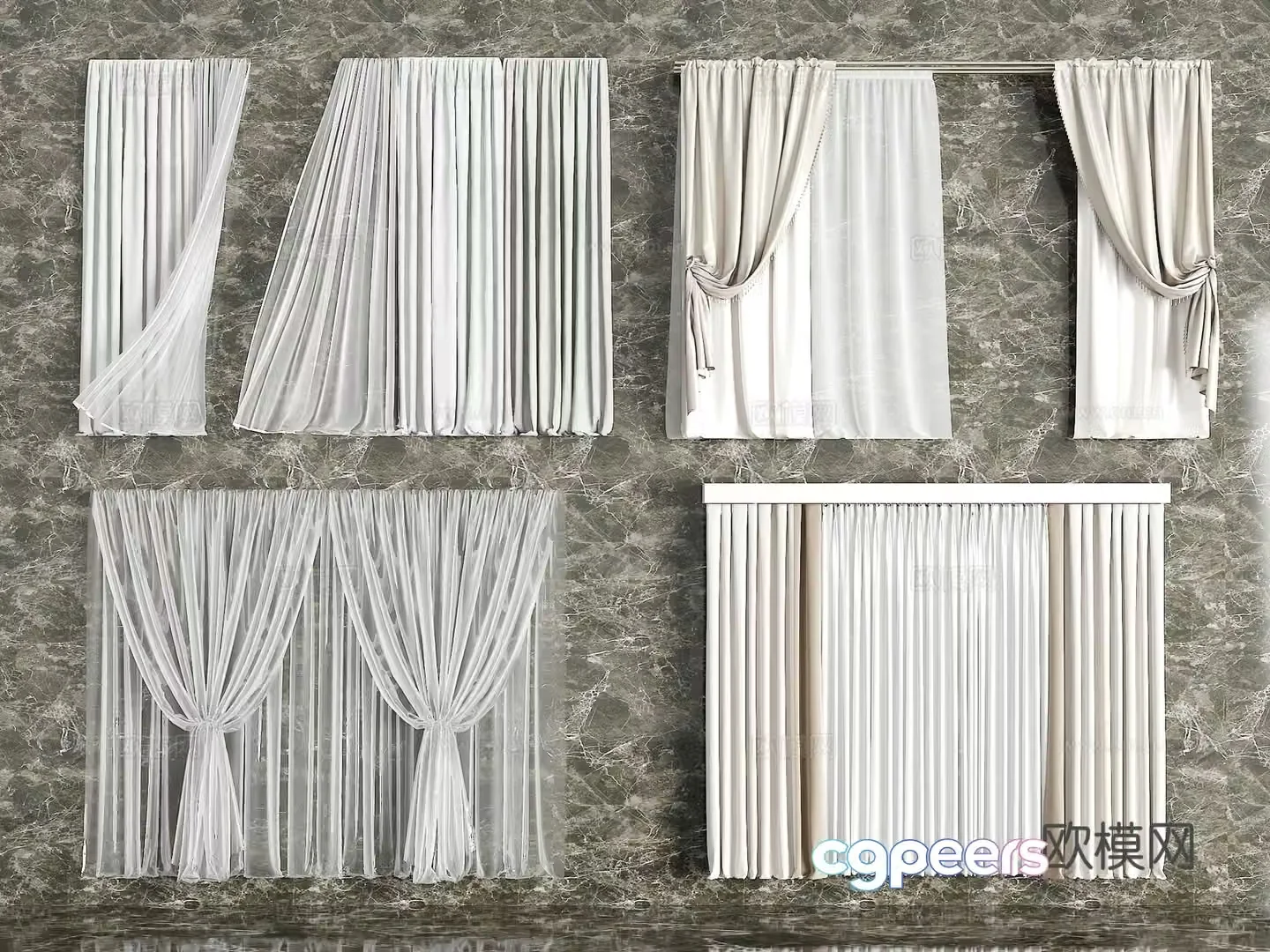 Curtain 3d model