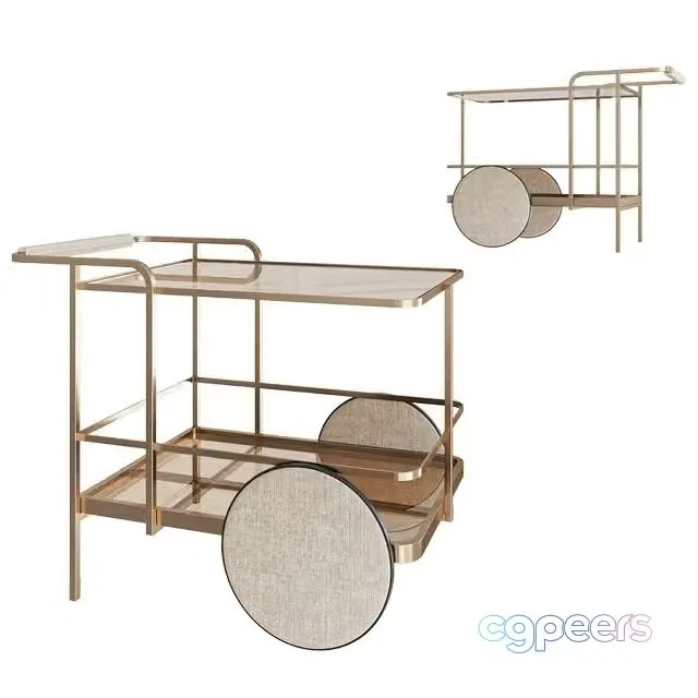 3ds Max Free – Bar Trolley Convivier by Paolo Castelli