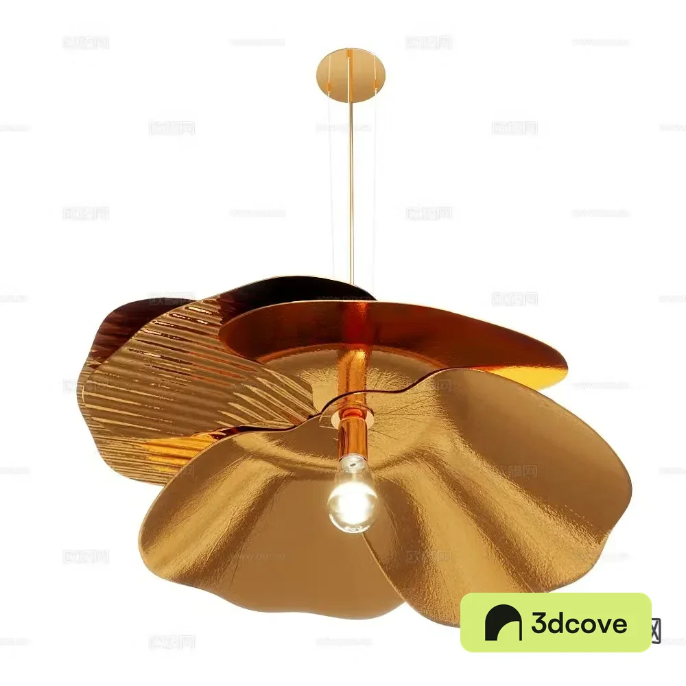 Salto light luxury golden chandelier