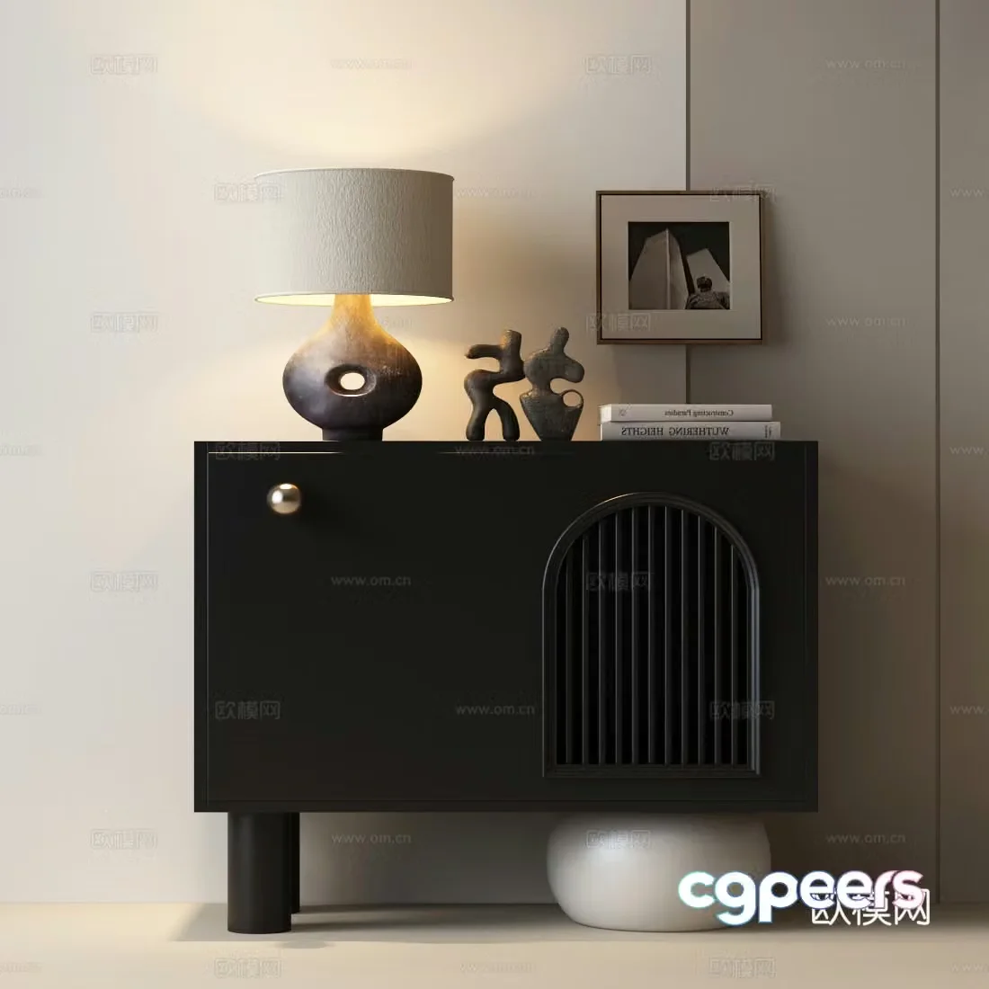 Modern porch cabinet Italian side cabinet Italian porch cabinet French medieval style porch cabinet 3D model