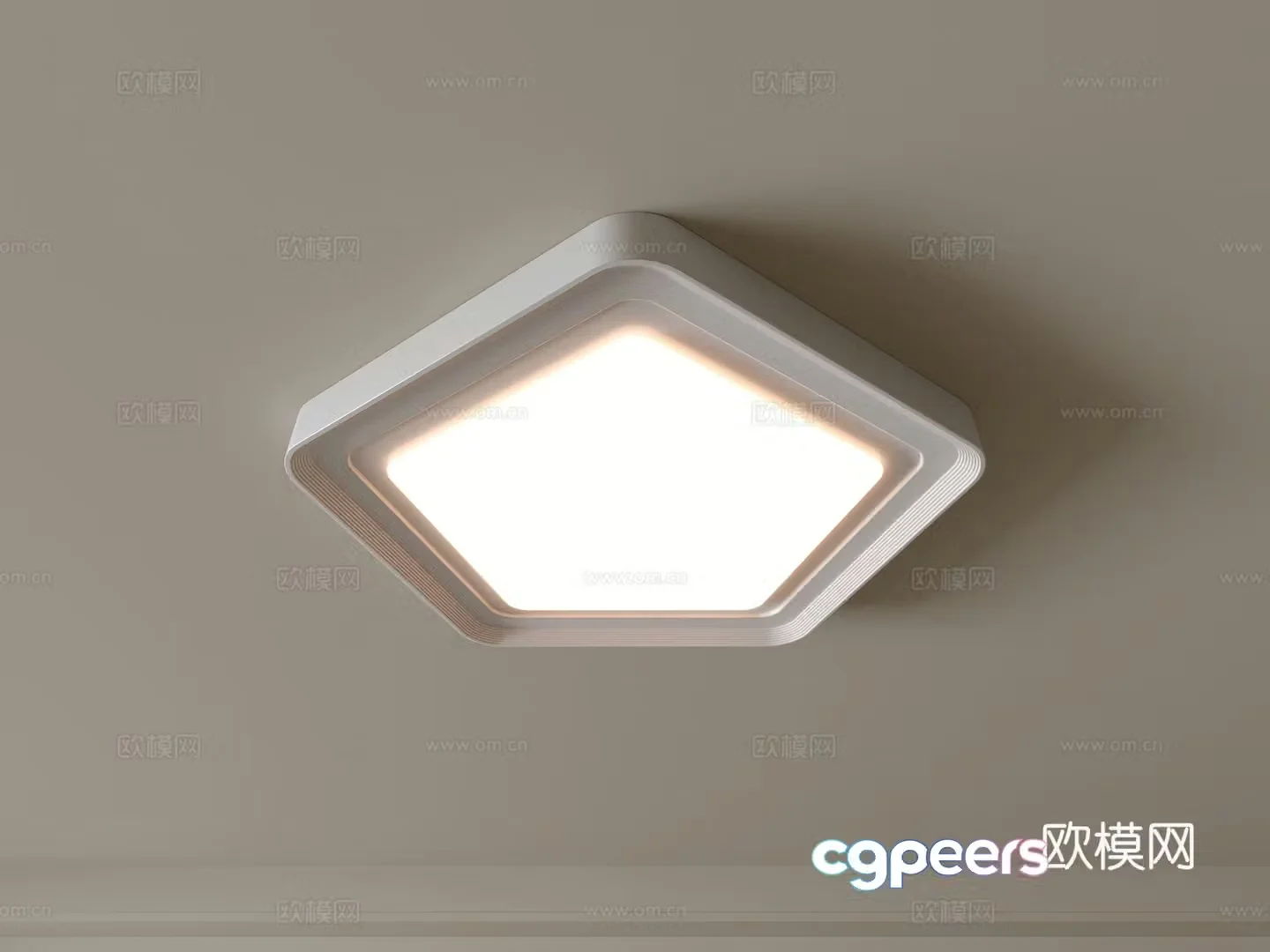 Modern ceiling lamp Geometric ceiling lamp Bedroom lamp Artistic shaped lamp Fashion living room lamp 3D model