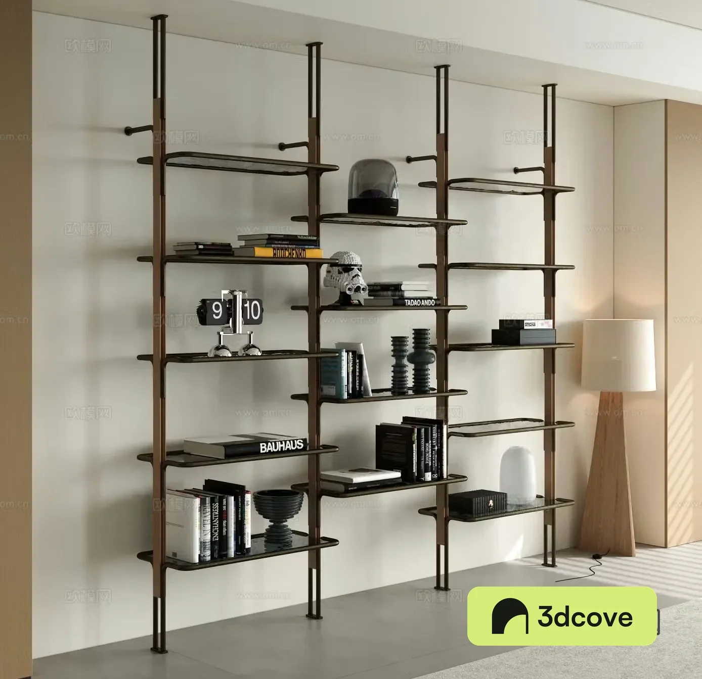 Modern storage shelf bookcase
