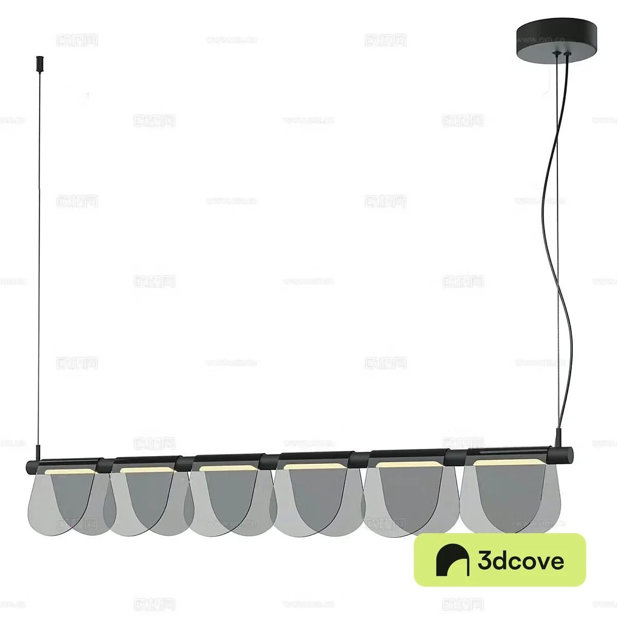 Simple chandelier glass chandelier