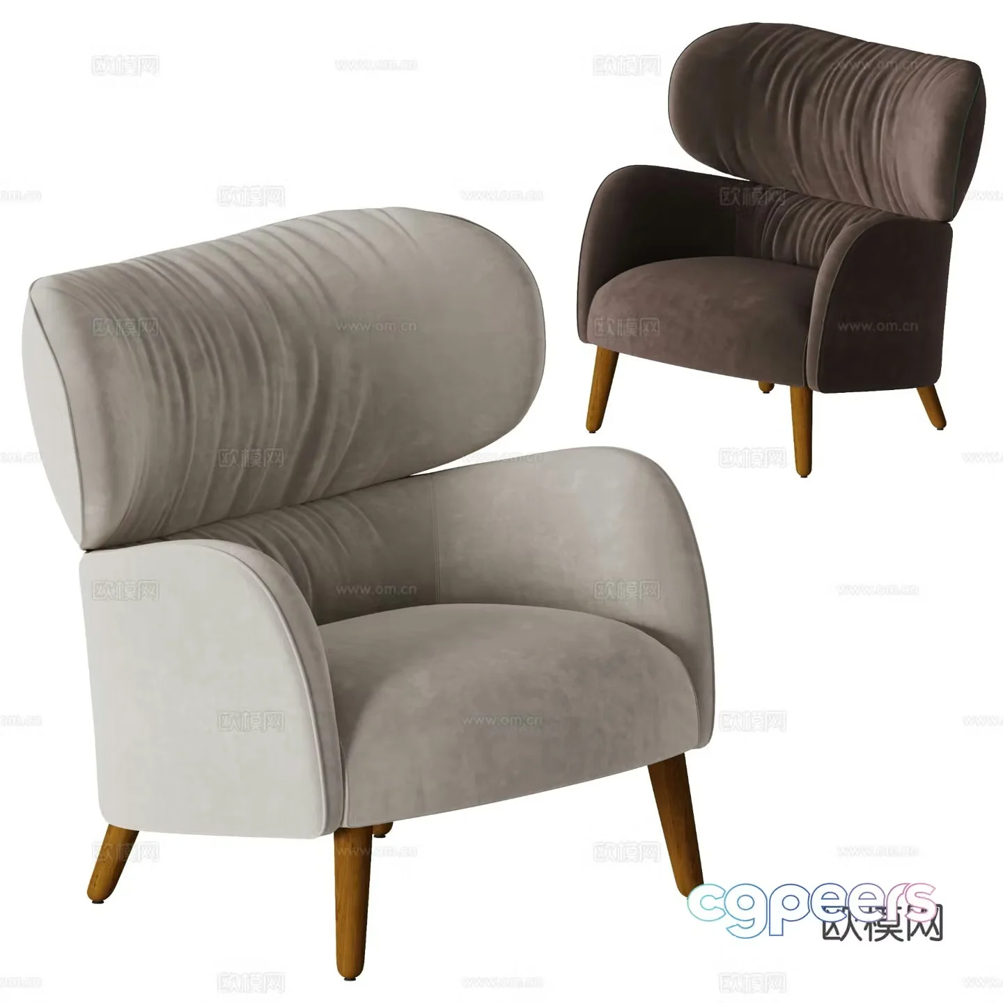 Vitra sofa chair 3d model