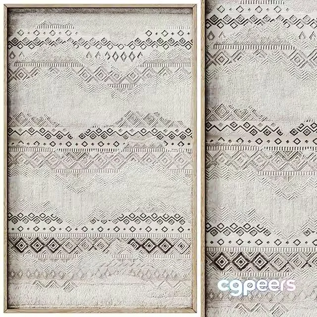 3ds Max Free – Decorative panel 3D ART RELIEF 108