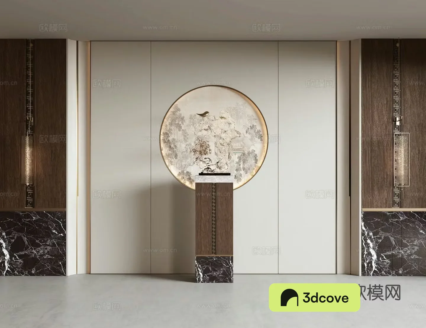 New Chinese style background wall