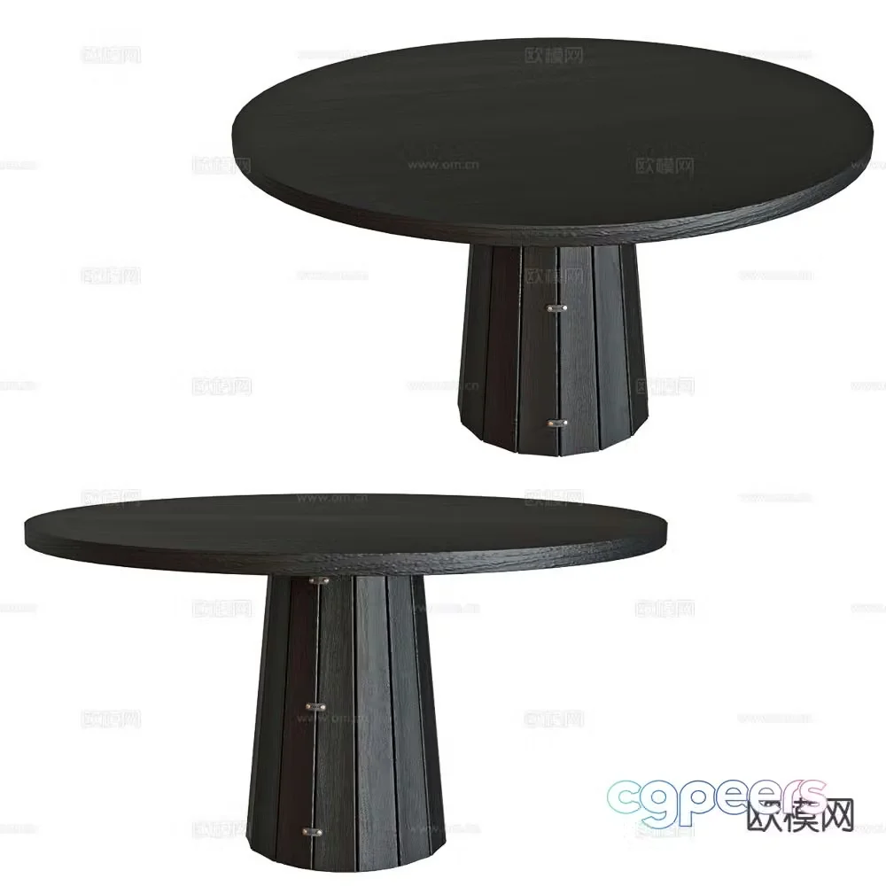Moooi round dining table 3d model