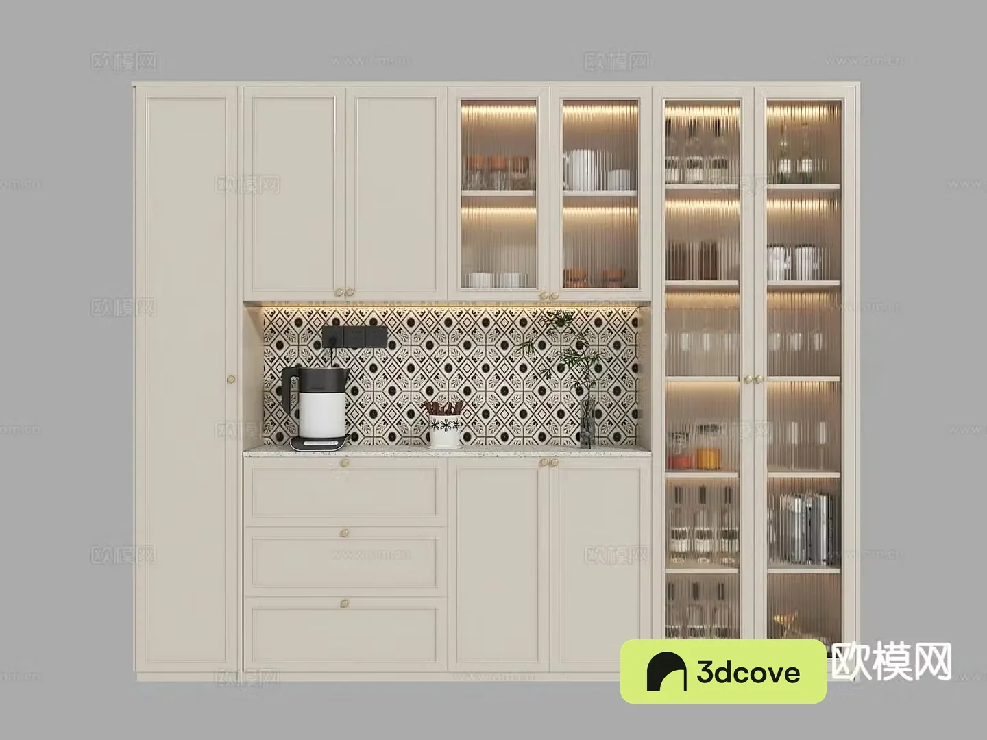 French wine cabinet sideboard