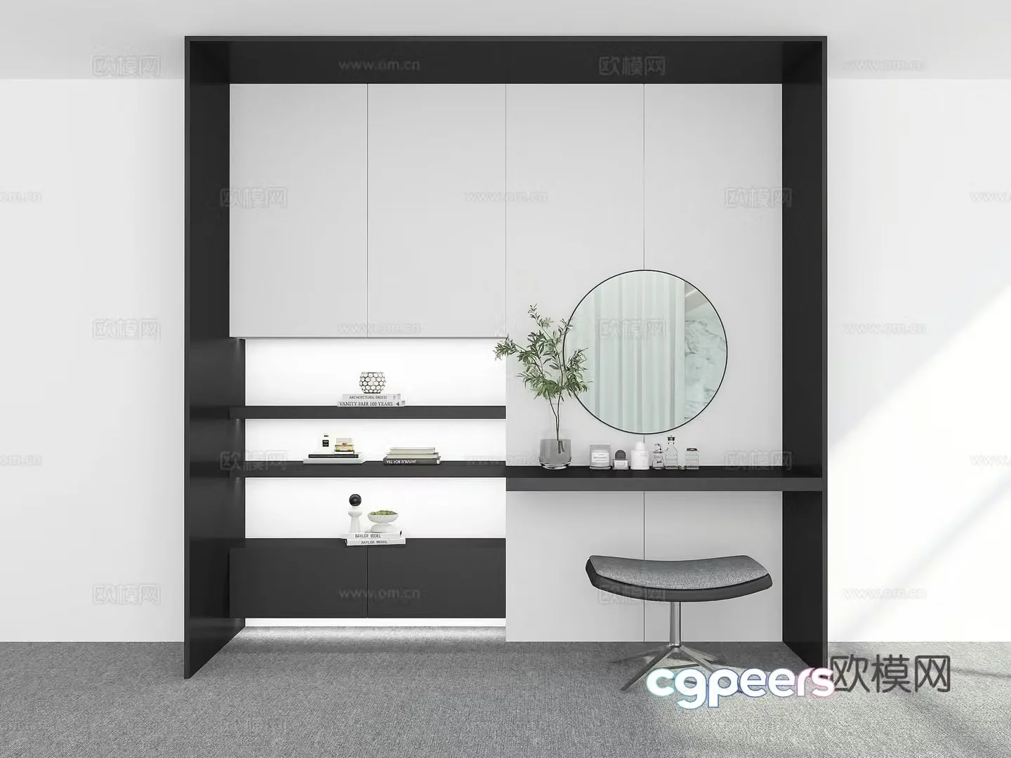 Modern dressing table 3d model