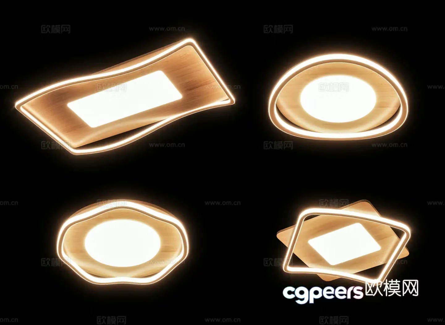 Modern ceiling light 3d model