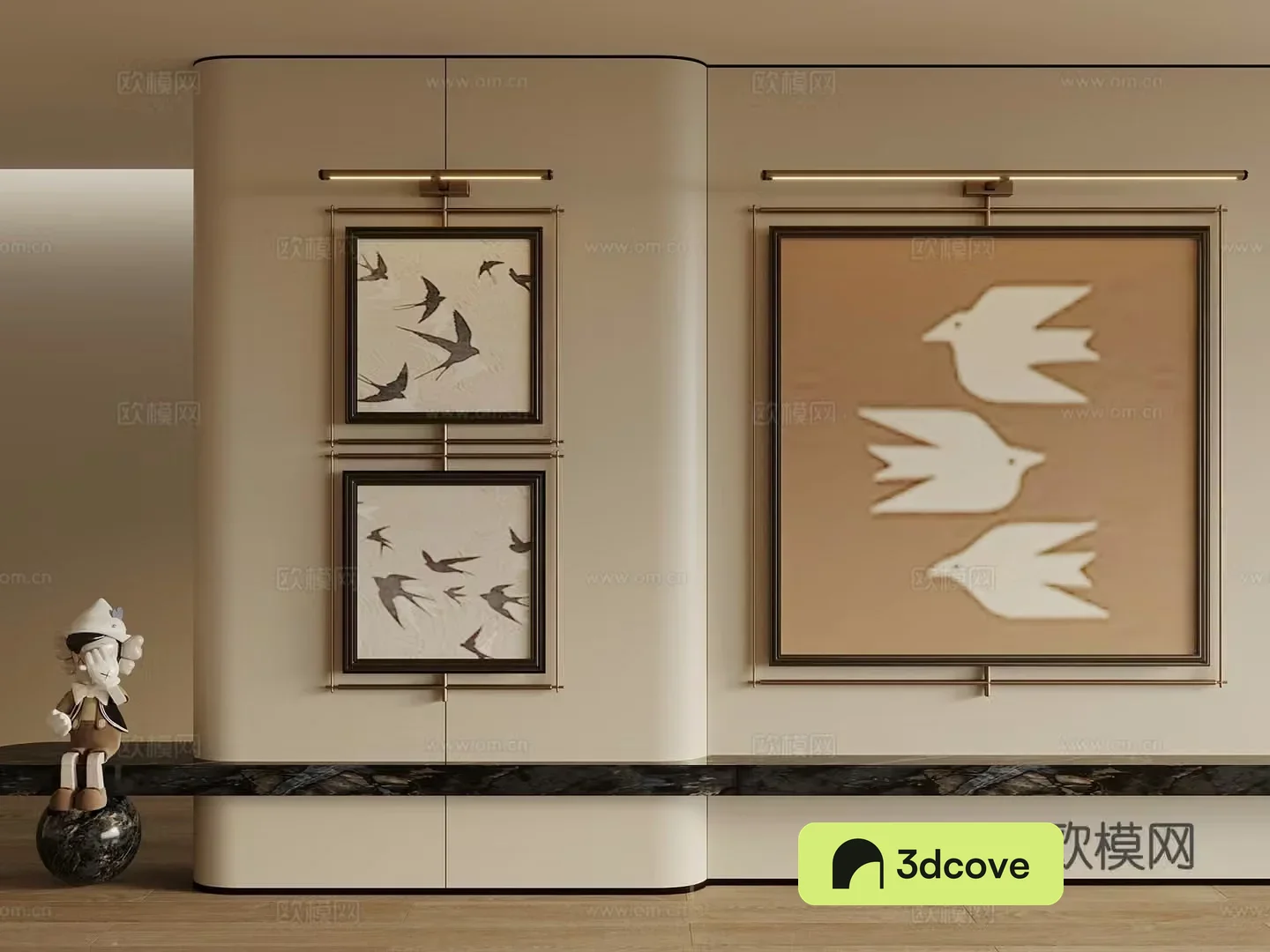 New Chinese style ancient Chinese hanging paintings decorative paintings hanging paintings picture frames living room hanging paintings