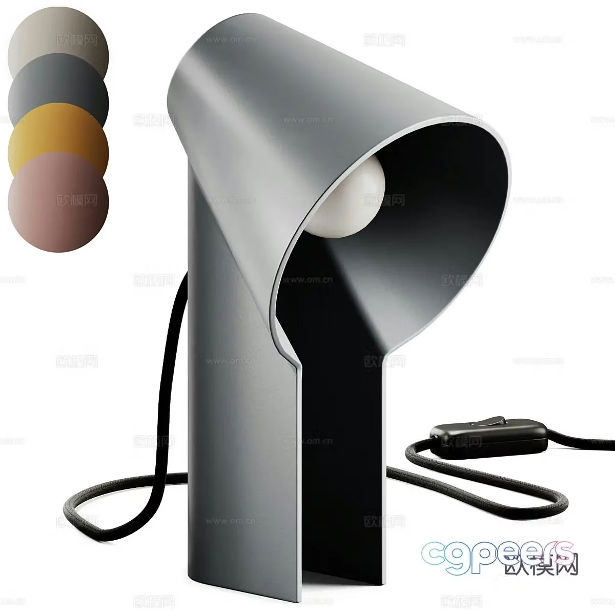 Minimalist desk lamp artistic desk lamp 3d model