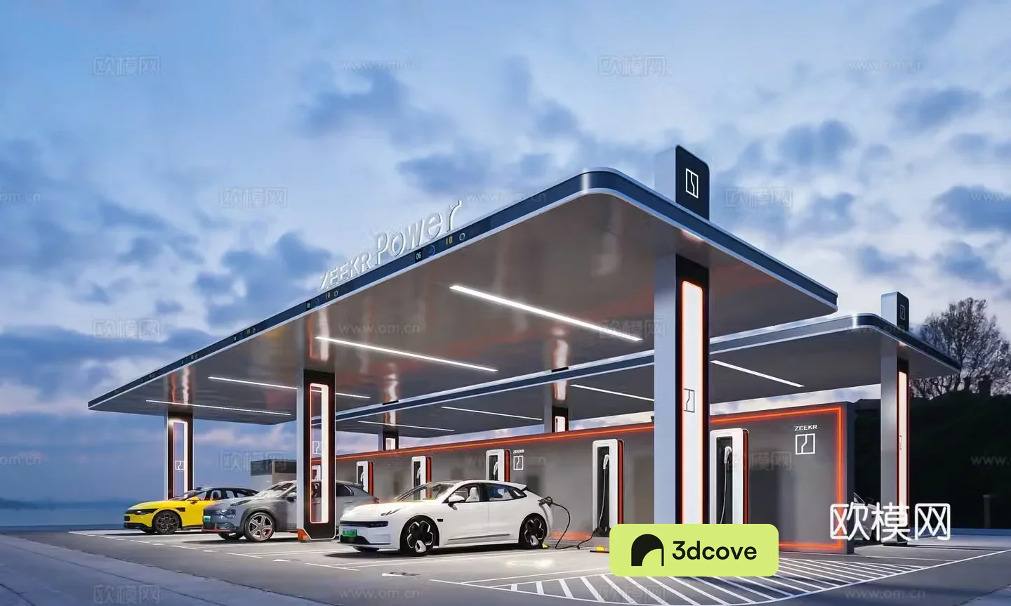 New energy charging station JiKr car charging station