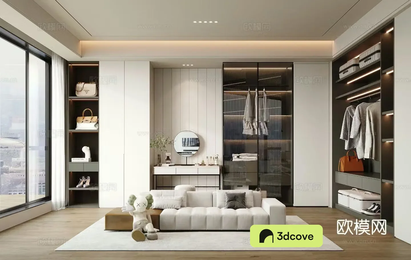 Modern cloakroom