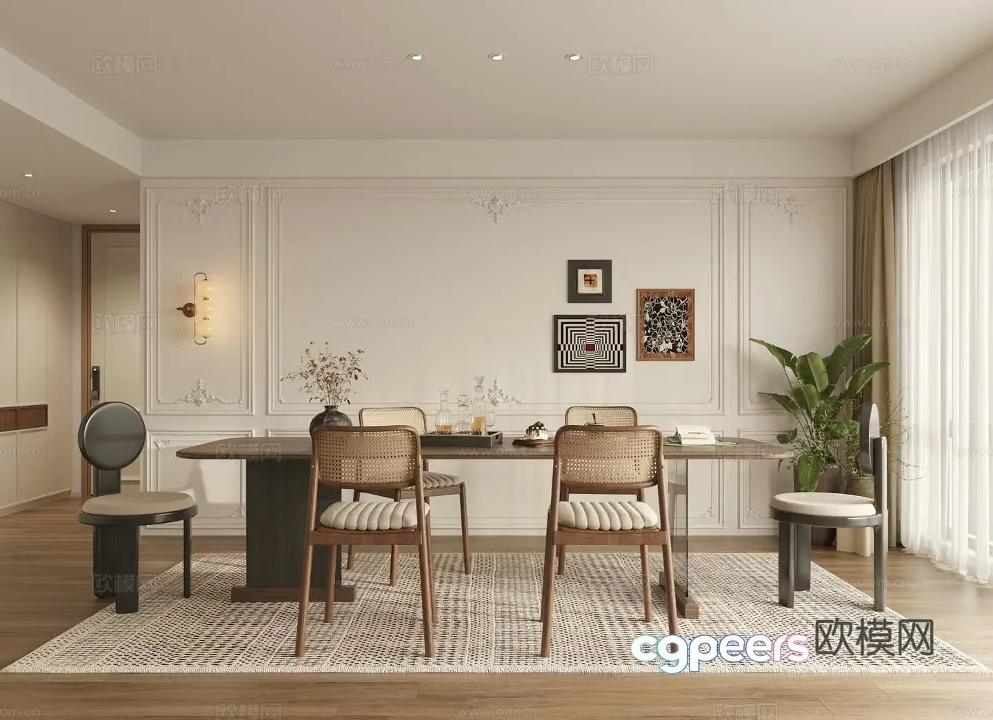 French medieval restaurant 3D model