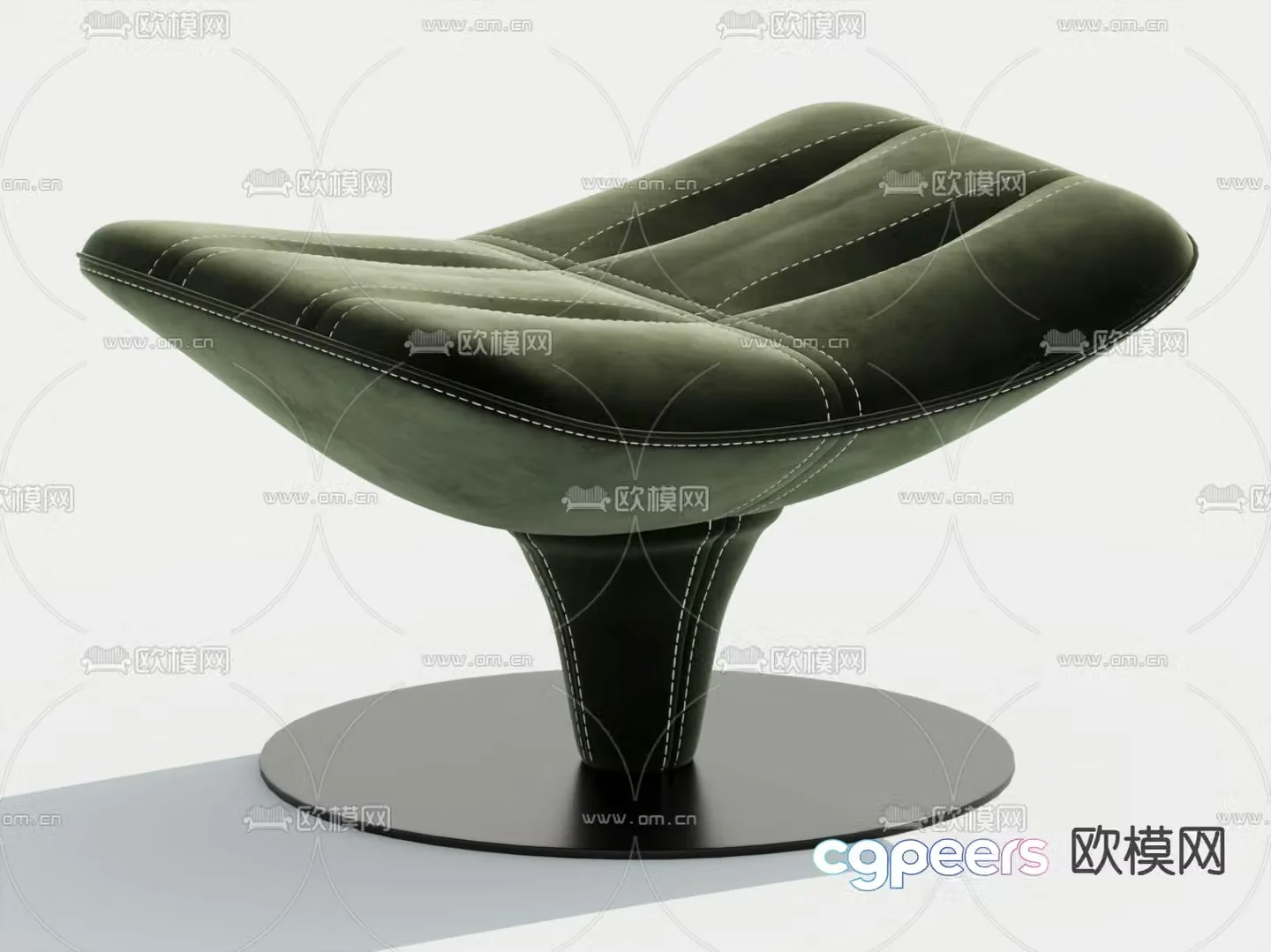 Modern stool sofa stool footrest 3d model