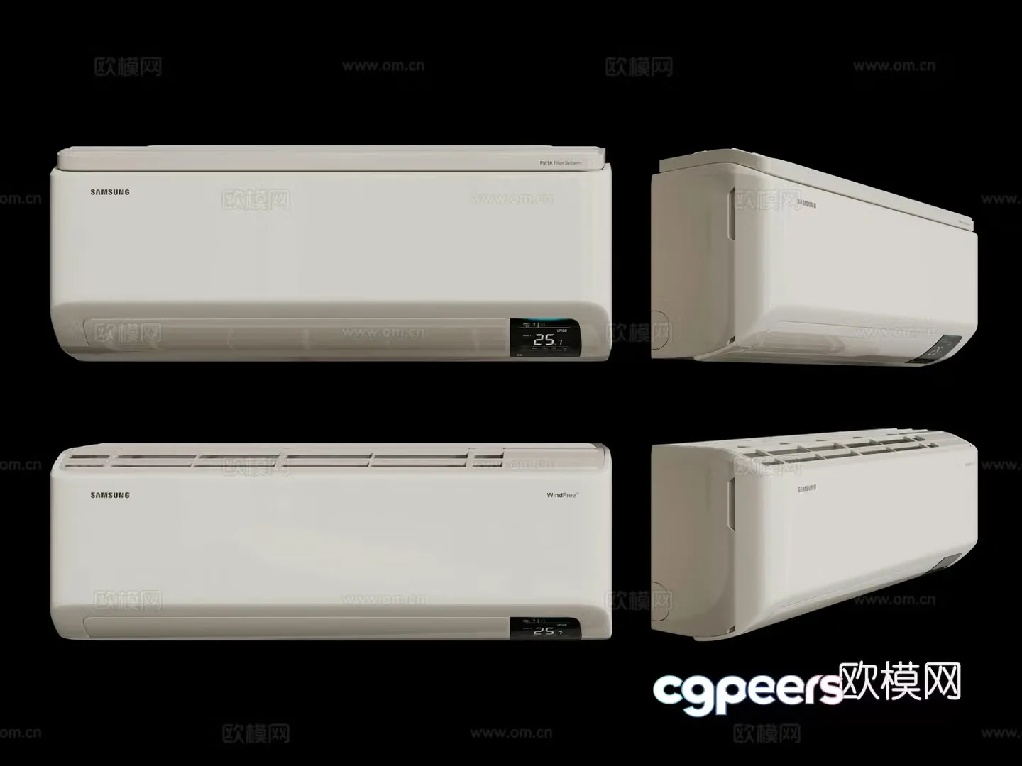 Modern air conditioner wall-mounted air conditioner indoor air conditioner 3D model