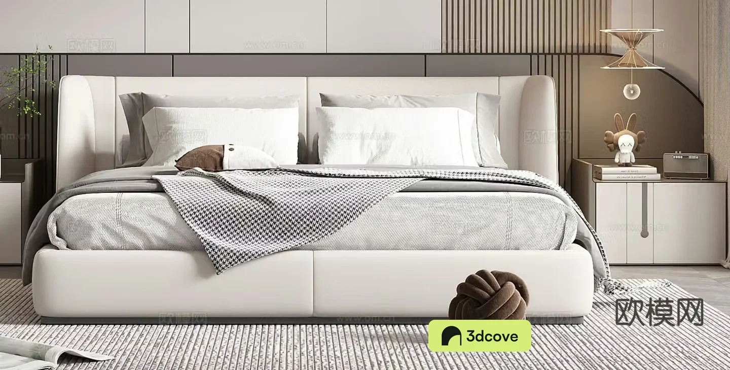 Modern double bed