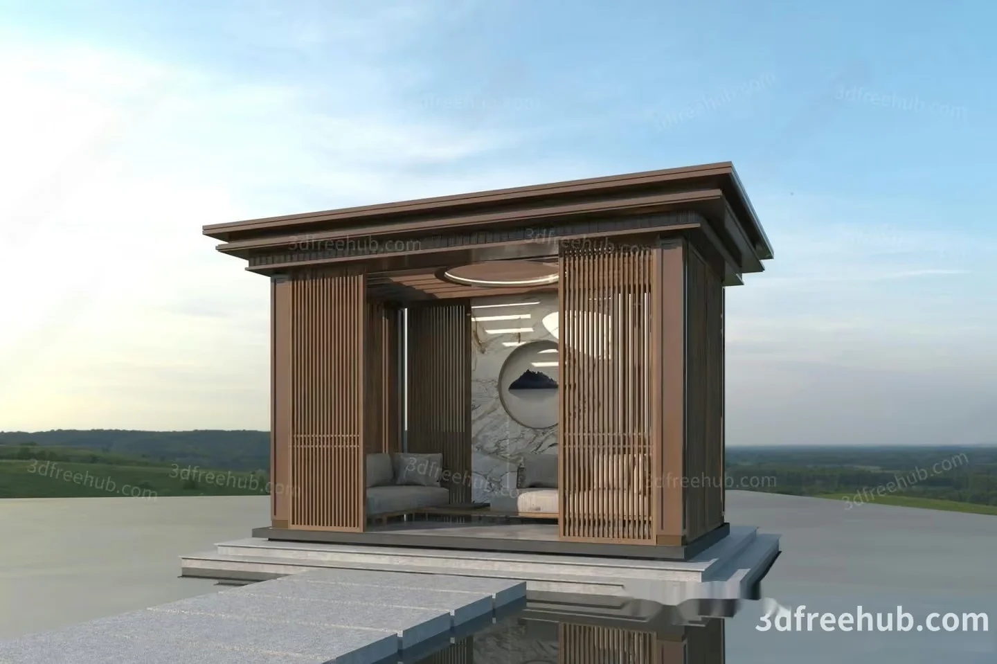 Modern 3D Model Of A House 3D Model – 19357 – VRAY Render