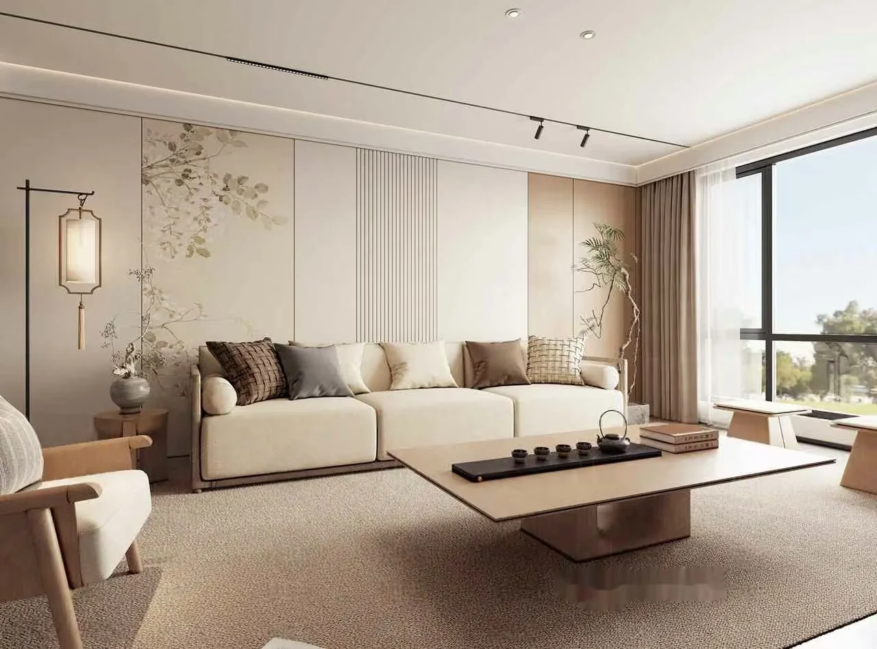 Modern Living Room 3D Model – 6877 – VRAY Render