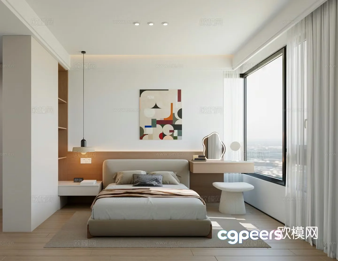 Bedroom Modern Bedroom Elderly Room Log Bedroom Children’s Room 3D Model