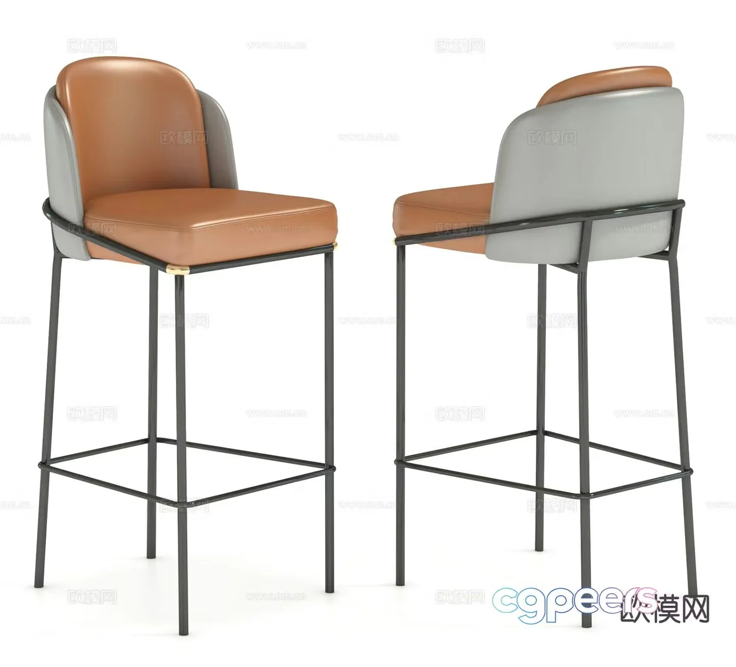 Modern bar stool bar stool 3d model