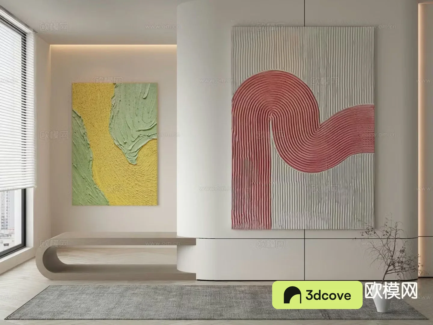 Modern texture painting decorative painting