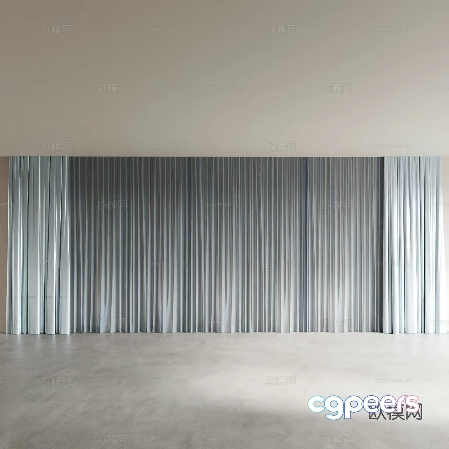 Curtains Roman curtains gauze curtains Living room curtains Bedroom curtains Study curtains 3D model