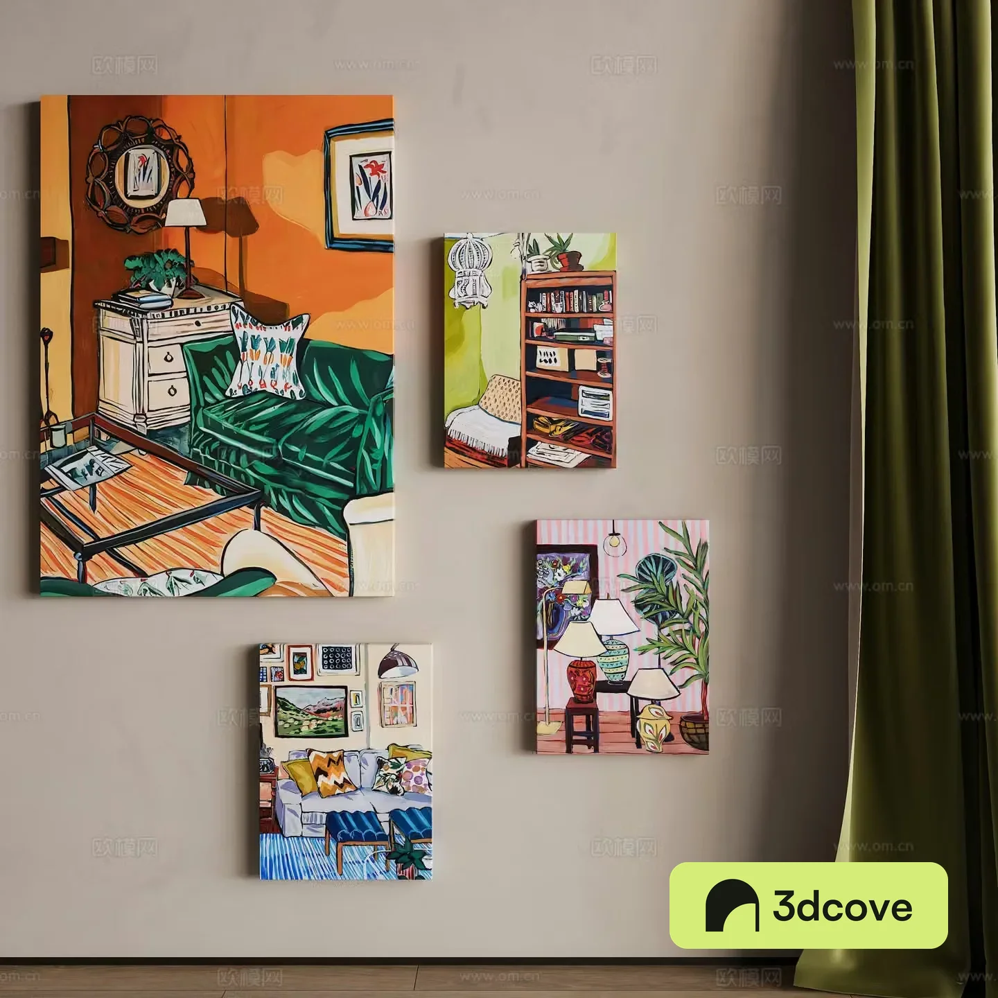 French oil painting decorative painting