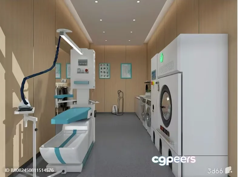 A Dental Office With A Laundry Room 3D Model – 8254 – VRAY Render
