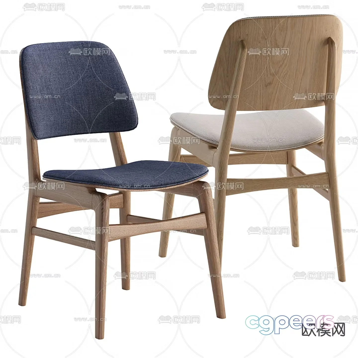 Deephouse chair dining chair 3d model