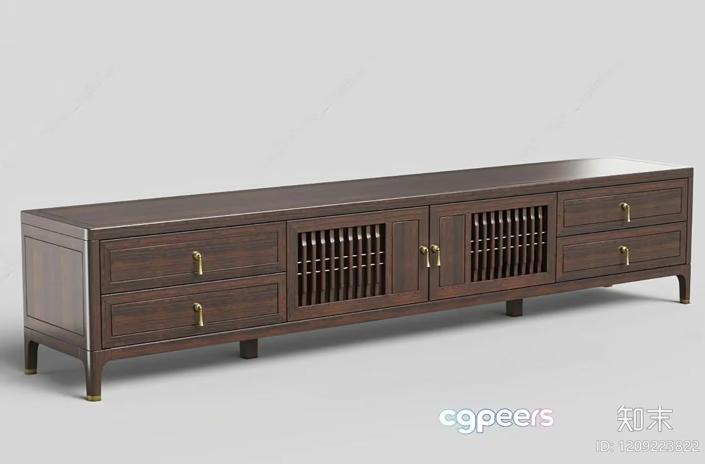 Modern Wooden Cabinet 3D Model – 5504 – VRAY Render