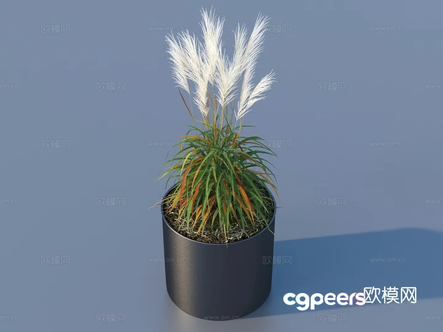 flowerpot potted plant green plant plant 3d model