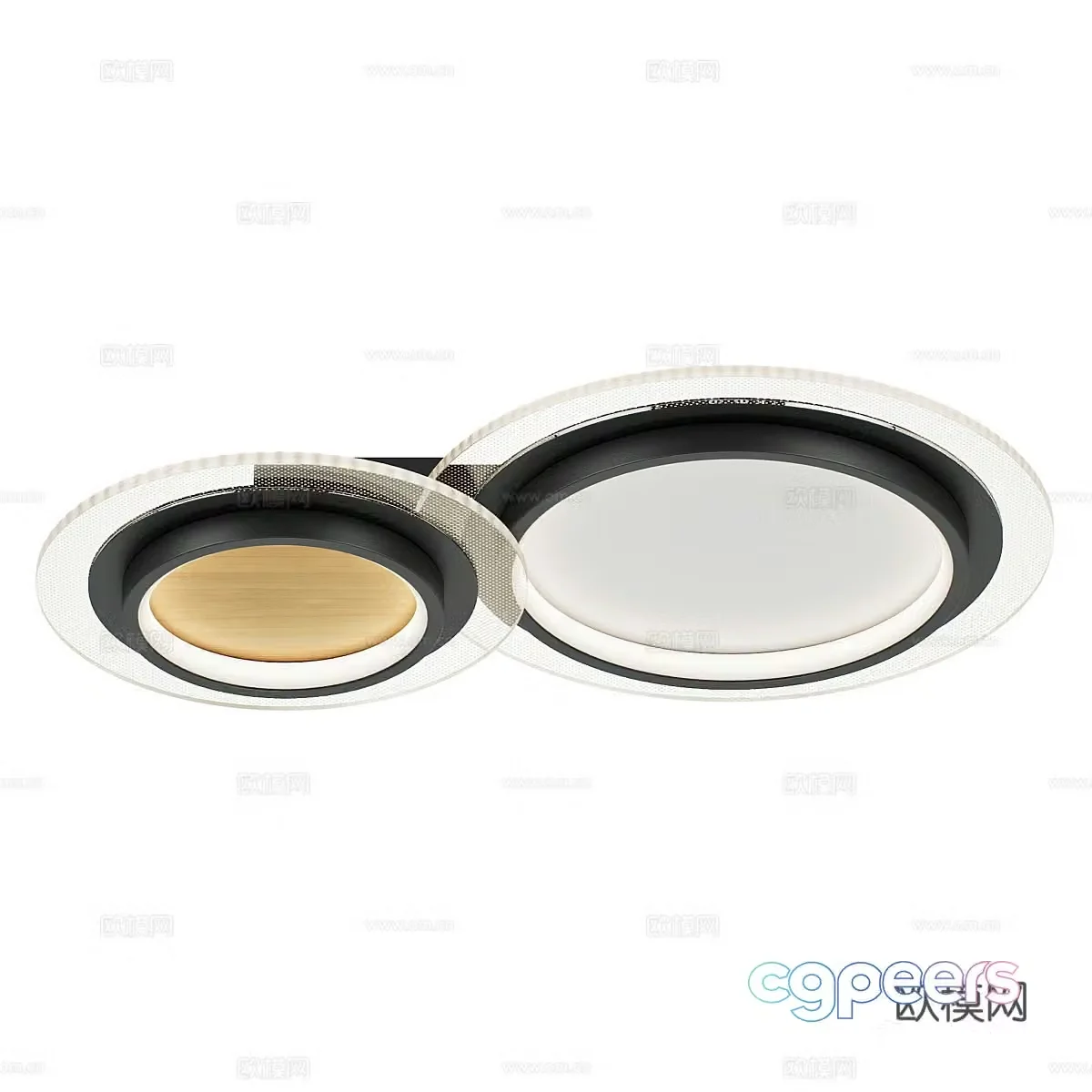 Round ceiling lamp bedroom lamp 3d model