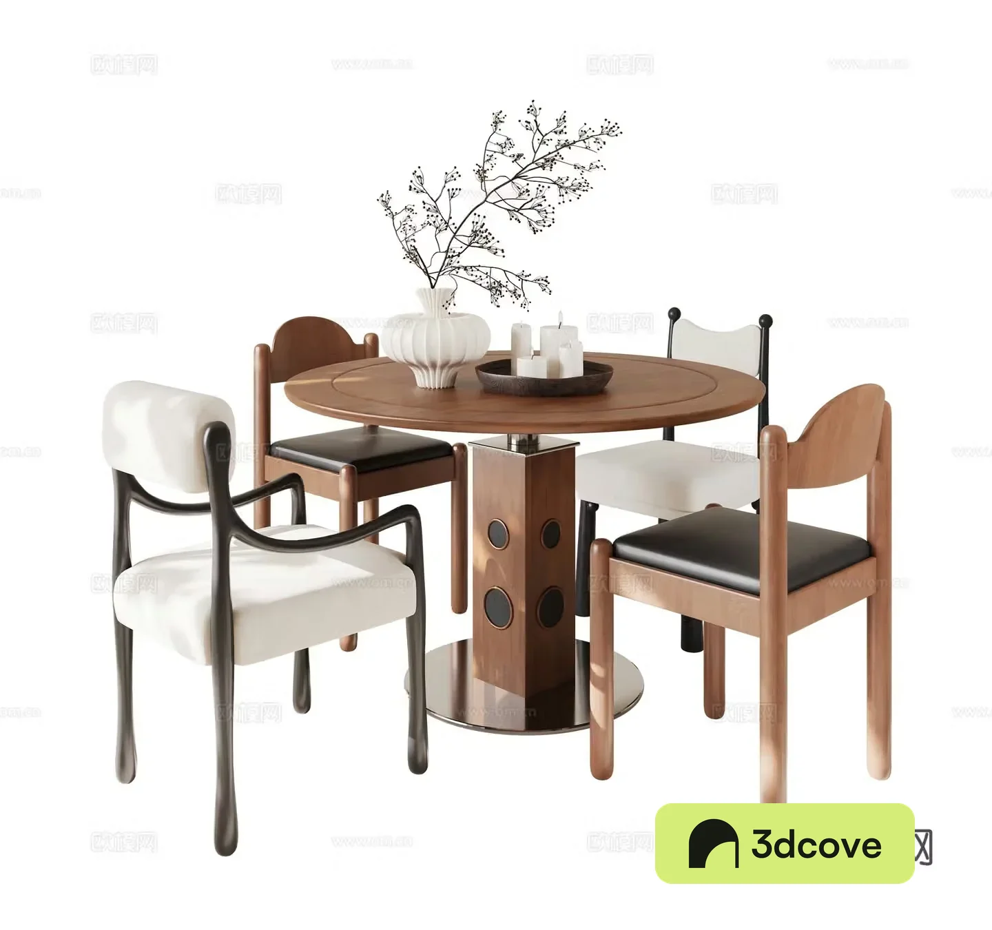 Medieval style dining table and chairs