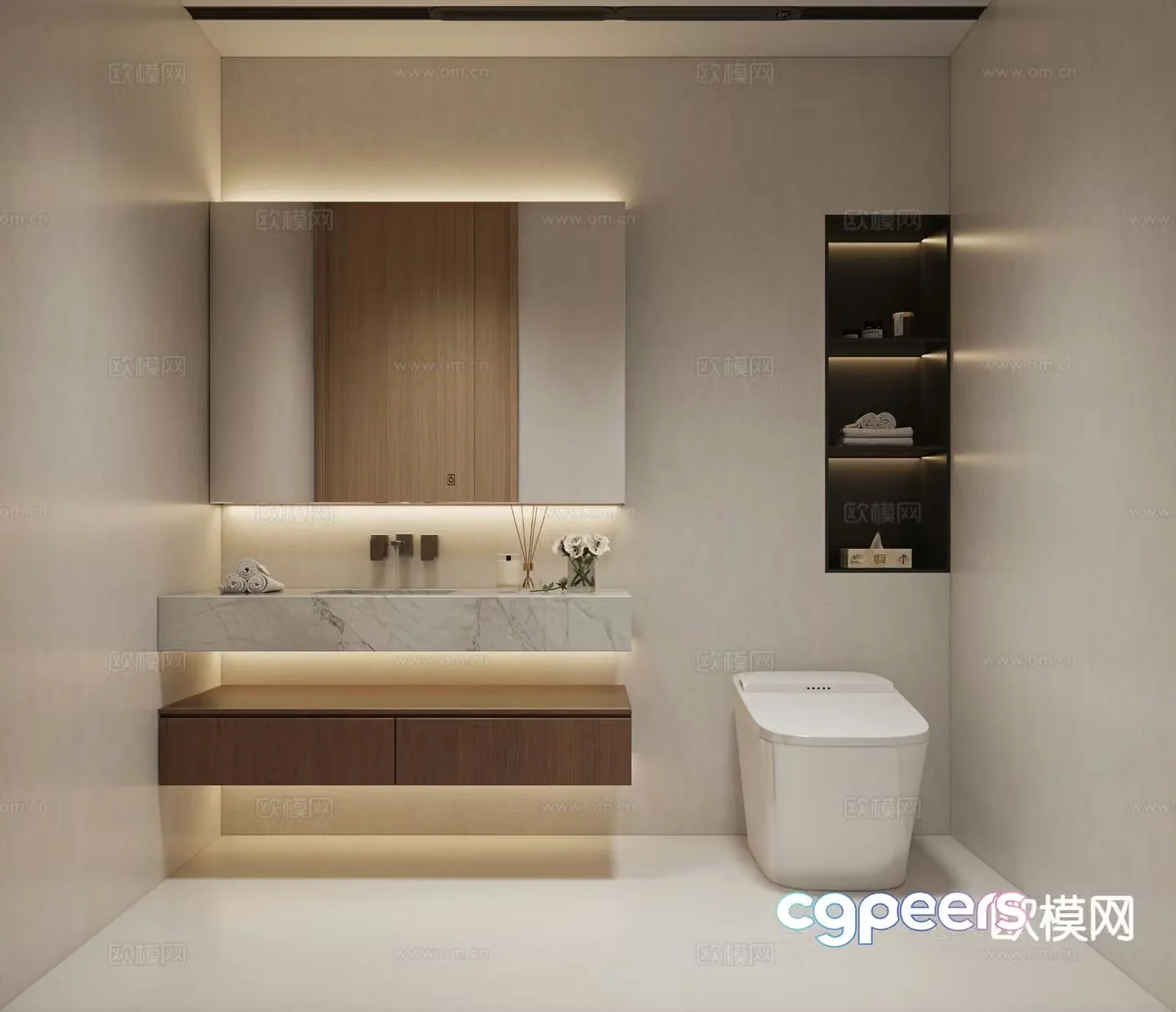 Modern bathroom sink 3d model