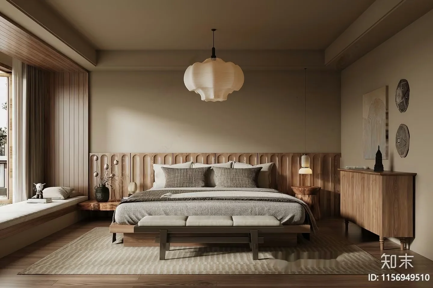 Cozy Bedroom 3D Model – 3777 – VRAY Render