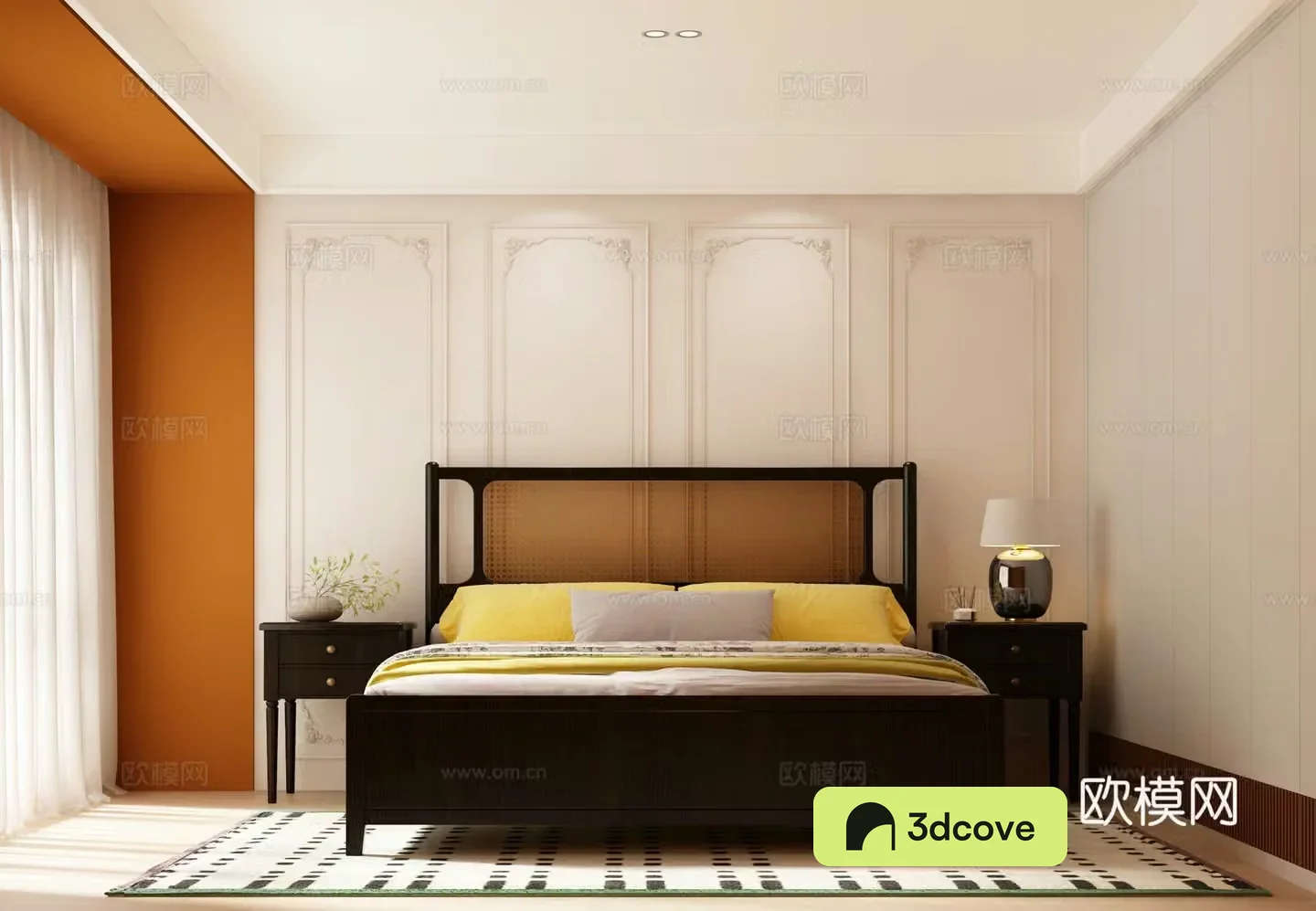 French bedroom French retro double bed American double bed Modern American double bed