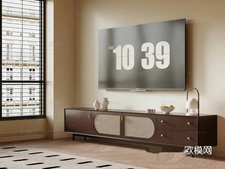 Modern Living Room 3D Model – 21020 – VRAY Render
