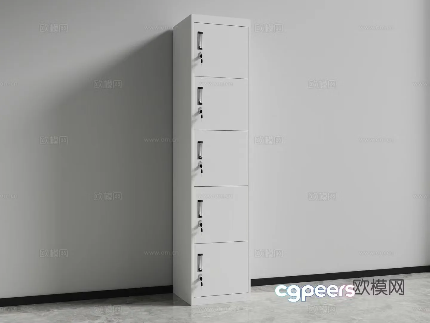 Storage cabinet file cabinet safe cabinet five door cabinet 3d model