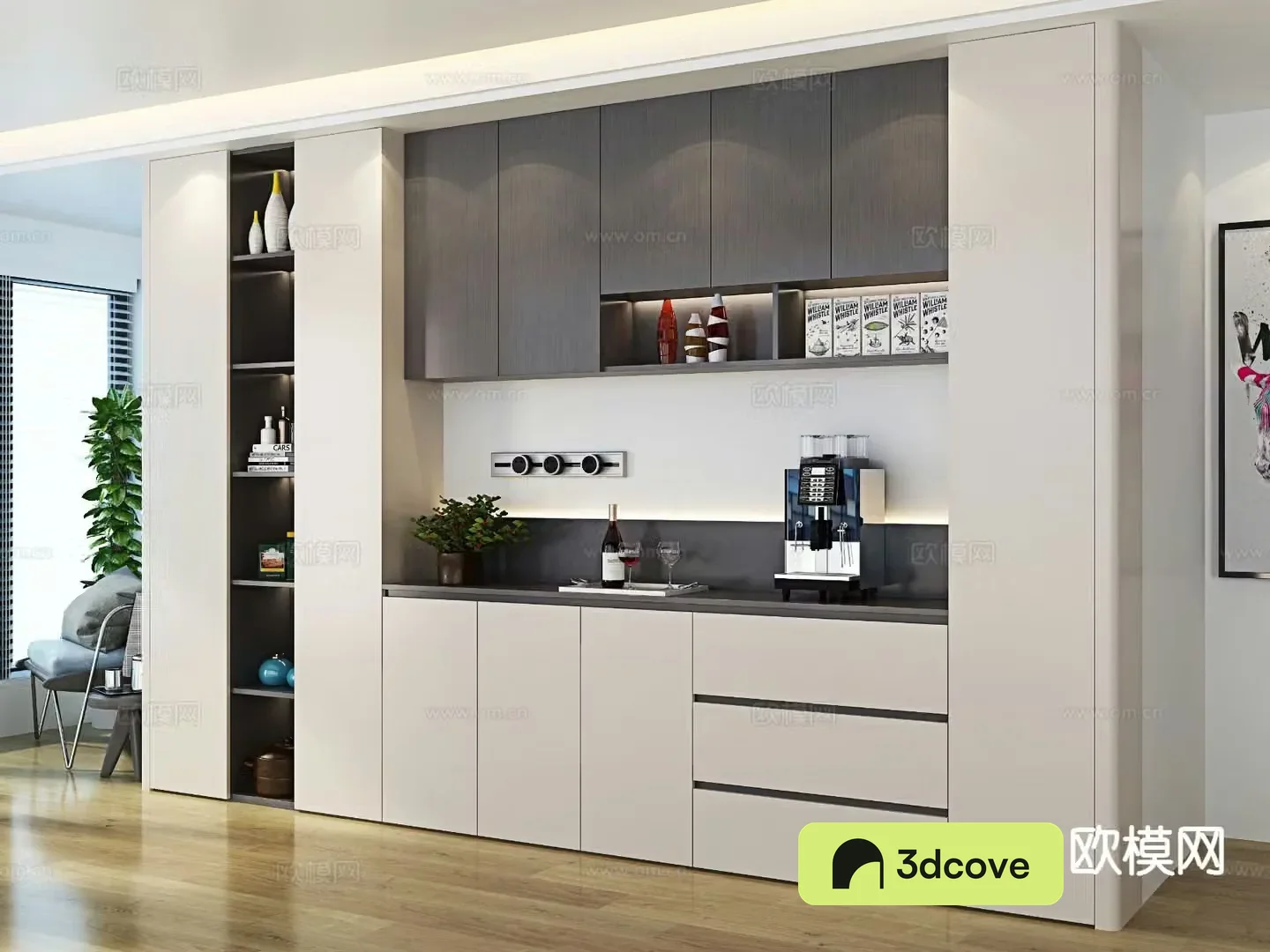Modern sideboard wine cabinet